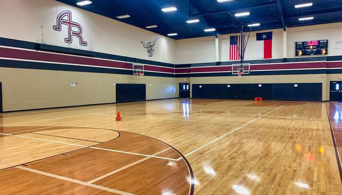 gym for junior01 new homes near lamar cisd